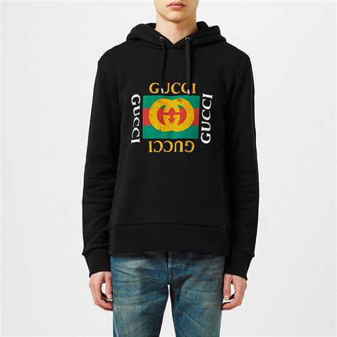 fake gucci sweatshirt mens|gucci distressed hoodie.